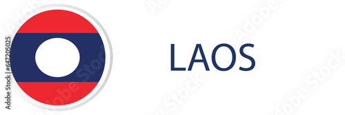 Free Download Laos flag in web button, button icons. - GFXLoad
