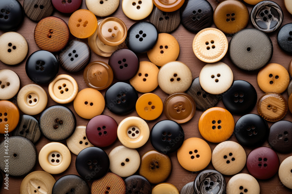 Exquisite and Intricate Metallic Button Collection: A Close-Up View of Vibrant, Patterned, and Retro-Inspired Crafts, Perfect for Fashion, Sewing, and Unique Artistic Creations. Exquisite and Intricate Metallic Button Collection: A Close-Up View of Vibrant, Patterned, and Retro-Inspired Crafts, Perfect for Fashion, Sewing, and Unique Artistic Creations.