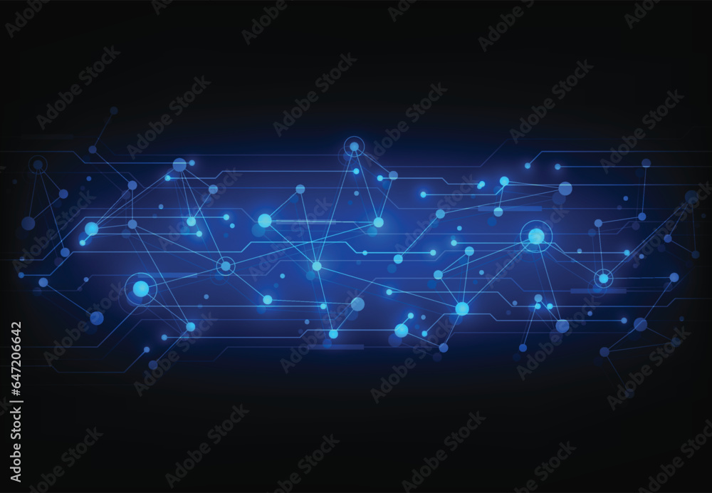 Internet connection, abstract sense of science and technology graphic design background. Vector illustration