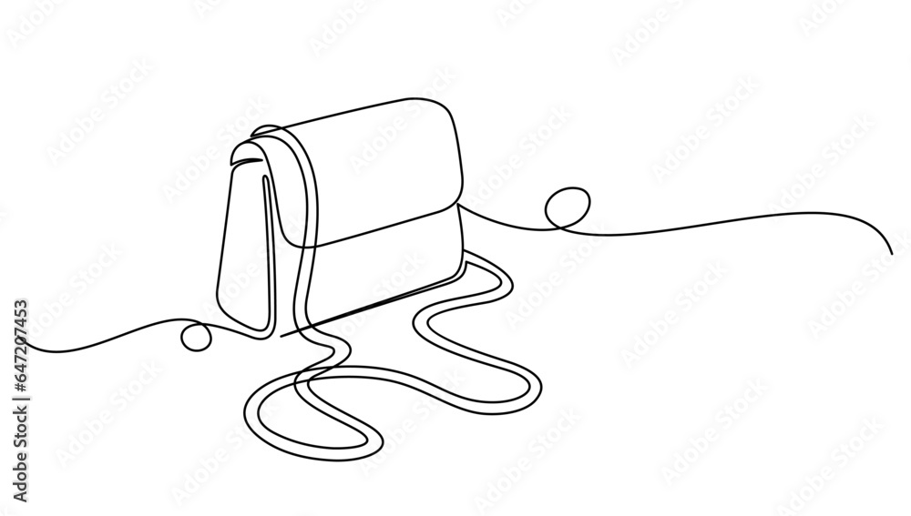 Obraz premium handbags and bags line art style. illustration vector eps 10