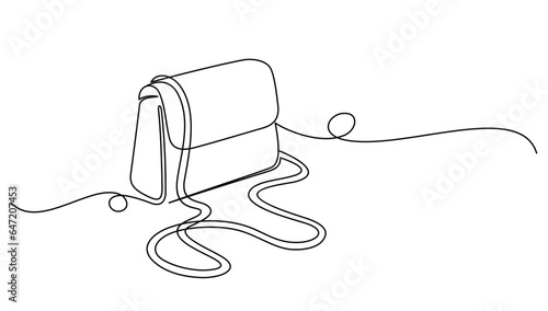 handbags and bags line art style. illustration vector eps 10