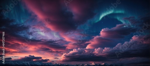 Fototapeta Naklejka Na Ścianę i Meble -  colorful clouds in sky