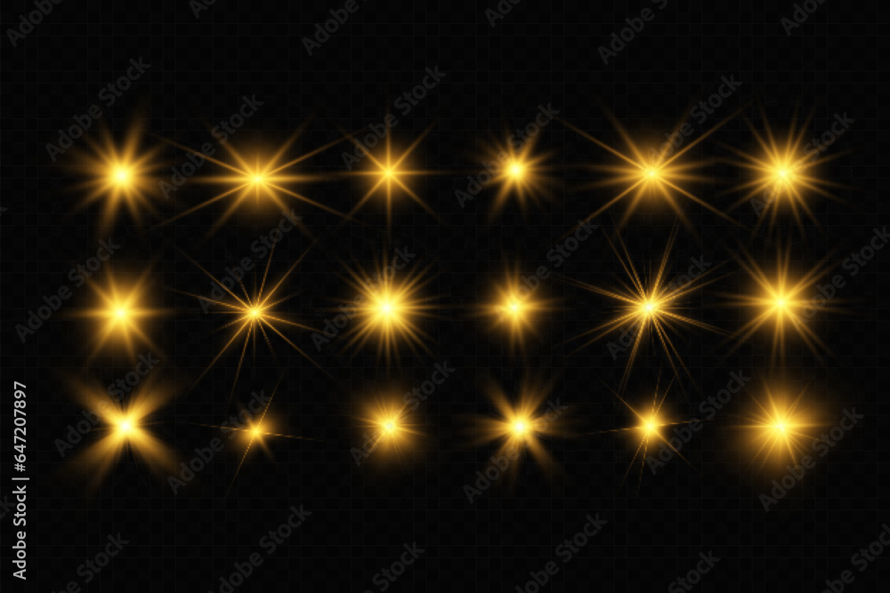Illustration of bright beautiful light effects.Set of sparkling stars.
Illustration of bright beautiful light effects.Set of sparkling stars.