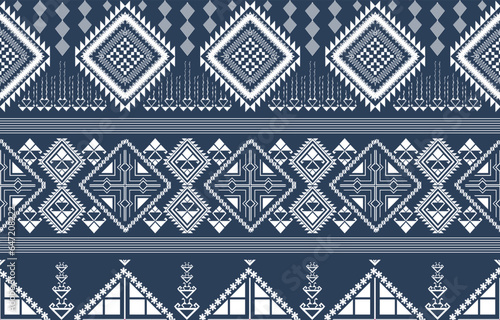 Geometric vector background with sacral tribal ethnic elements. Traditional triangles gypsy geometric forms sprites tribal themes apparel fabric tapestry print
