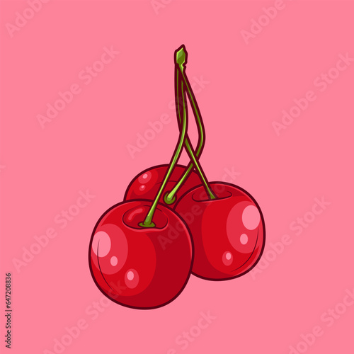cherry vector illustration
