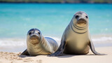 The Hawaiian monk seal (Neomonachus schauinslandi) is an endangered species of earless seal in the family Phocidae that is endemic to the Hawaiian Islands.