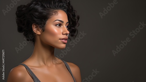 Model with subtle makeup highlighting natural beauty.

