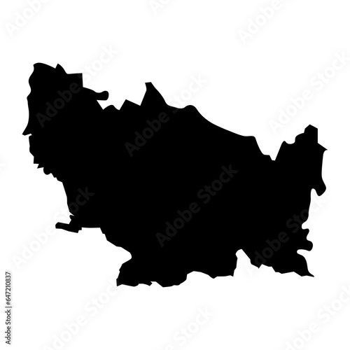 Nuble region map, administrative division of Chile.