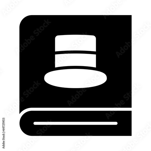 Detective Book Glyph Icon Design