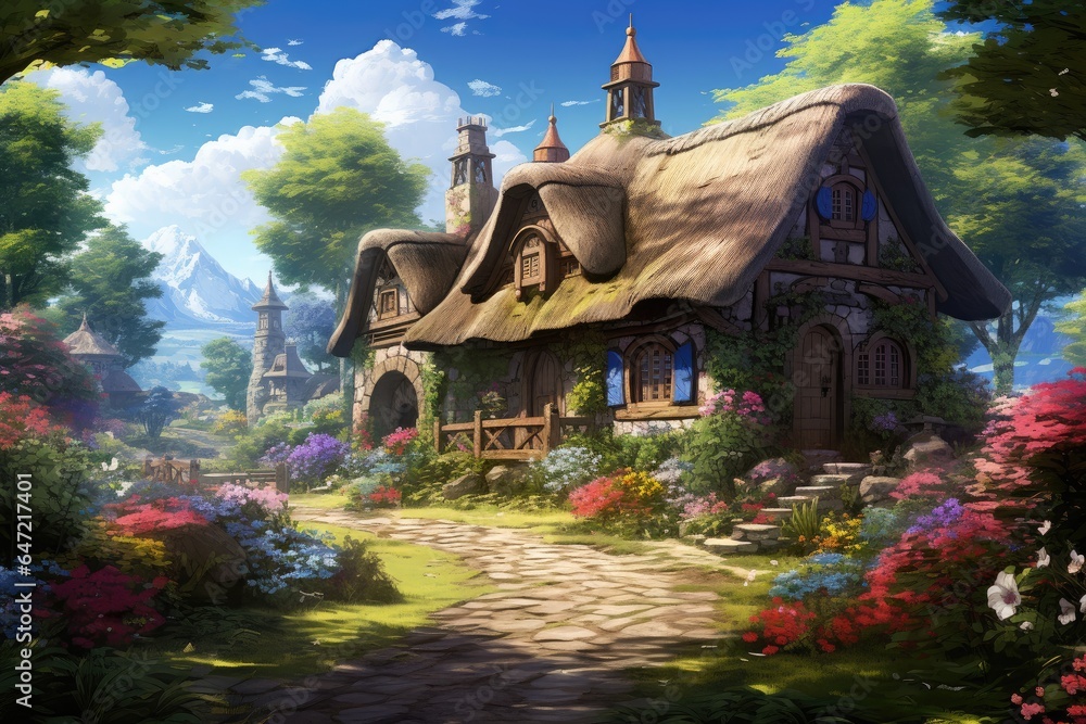 Hidden Elf Village in different world Hidden Elf Village in different world