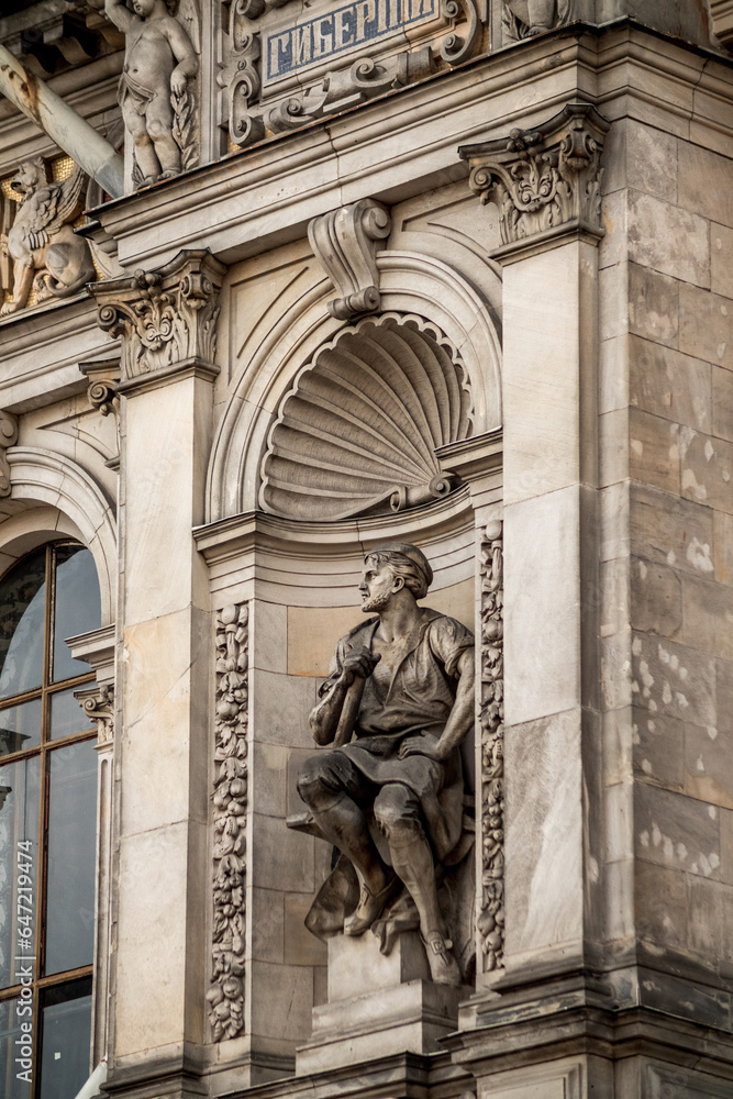 An ancient chic building with 19th century architecture. An ancient chic building with 19th century architecture.