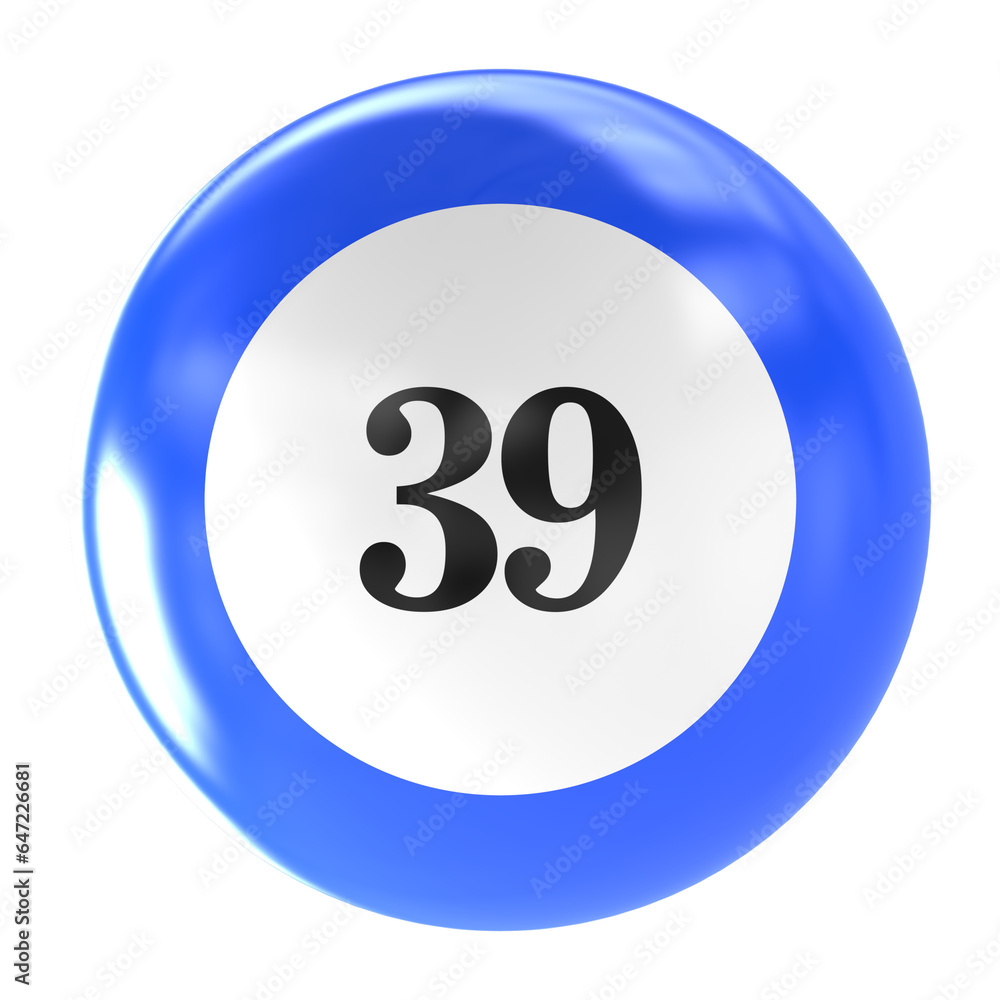ball number 3d render ball number 3d render