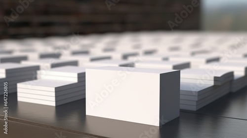 3d style business cards blank mockup