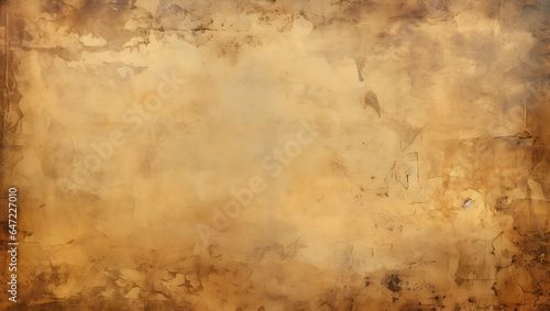 Vintage Old Paper Texture Background with Room for a  Thank You  Message - Evoking Antique Artistry in a Post-Apocalyptic Style  Combining Rustic Realism with Cracked Details  Light Amber