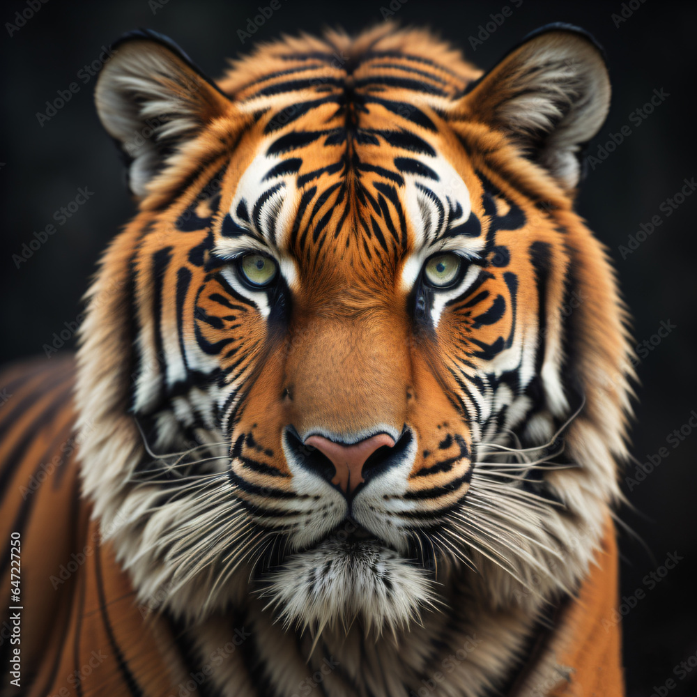 portrait of a tiger portrait of a tiger
