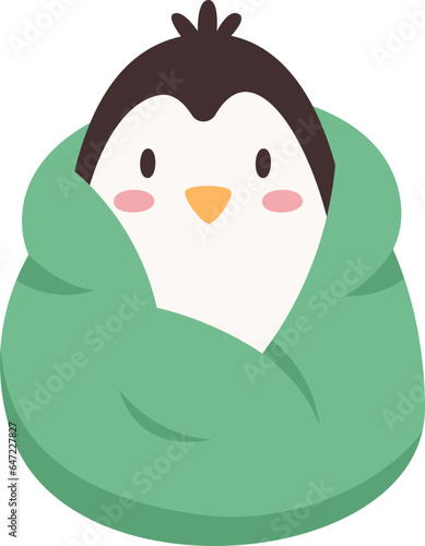 Penguin In Blanket