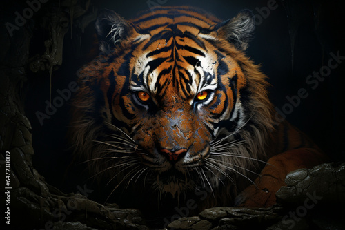 portrait of a bengal tiger