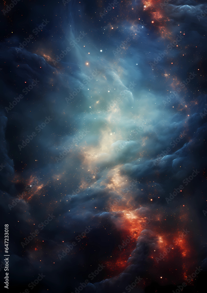 Naklejka premium Stellar Contemplation: Cognition Beyond the Milky Way