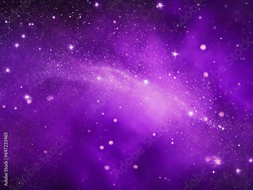 Digital purple particles wave and light abstract background AI generated © Sujit Chandra Deb