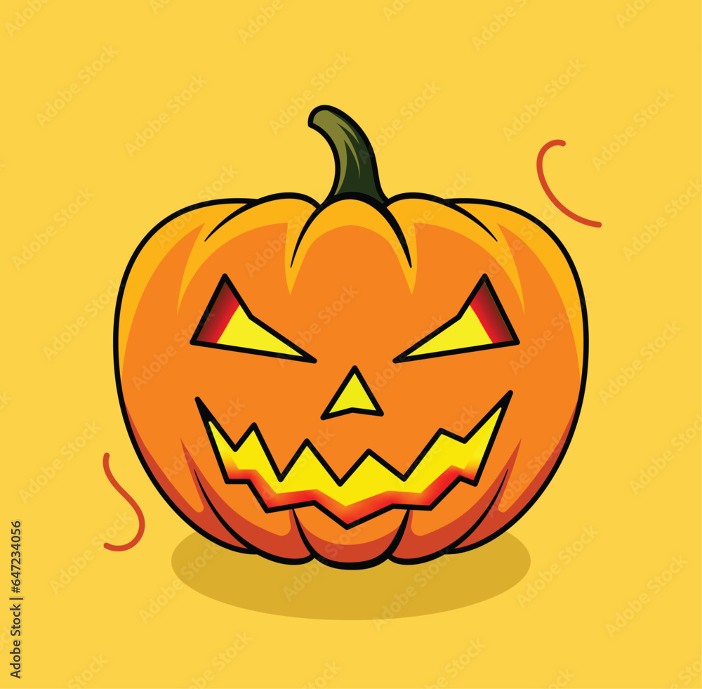 Halloween pumpkin vector illustration Halloween pumpkin vector illustration