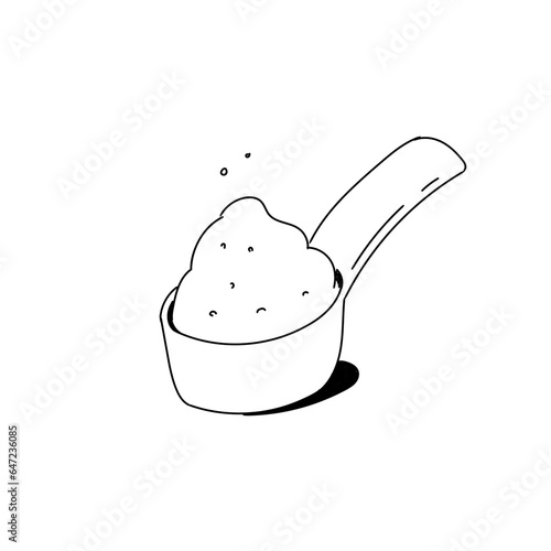 Baking Powder Ingredient Hand Drawn Icon