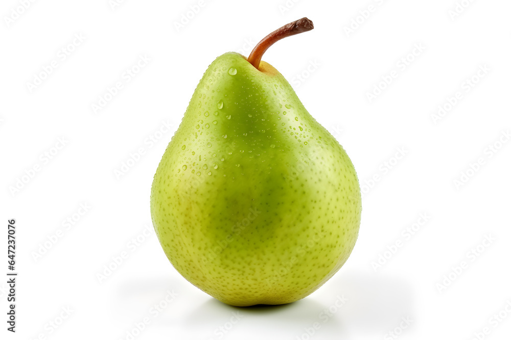 close up pear isolated on a white background close up pear isolated on a white background