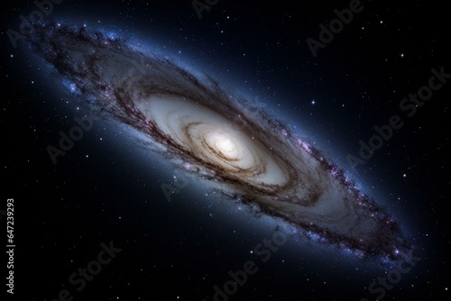 Andromeda galaxy M31. Generative AI