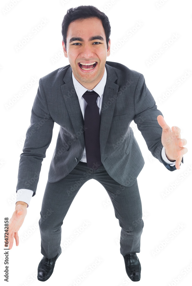 Digital png photo of smiling biracial businessman on transparent background Digital png photo of smiling biracial businessman on transparent background