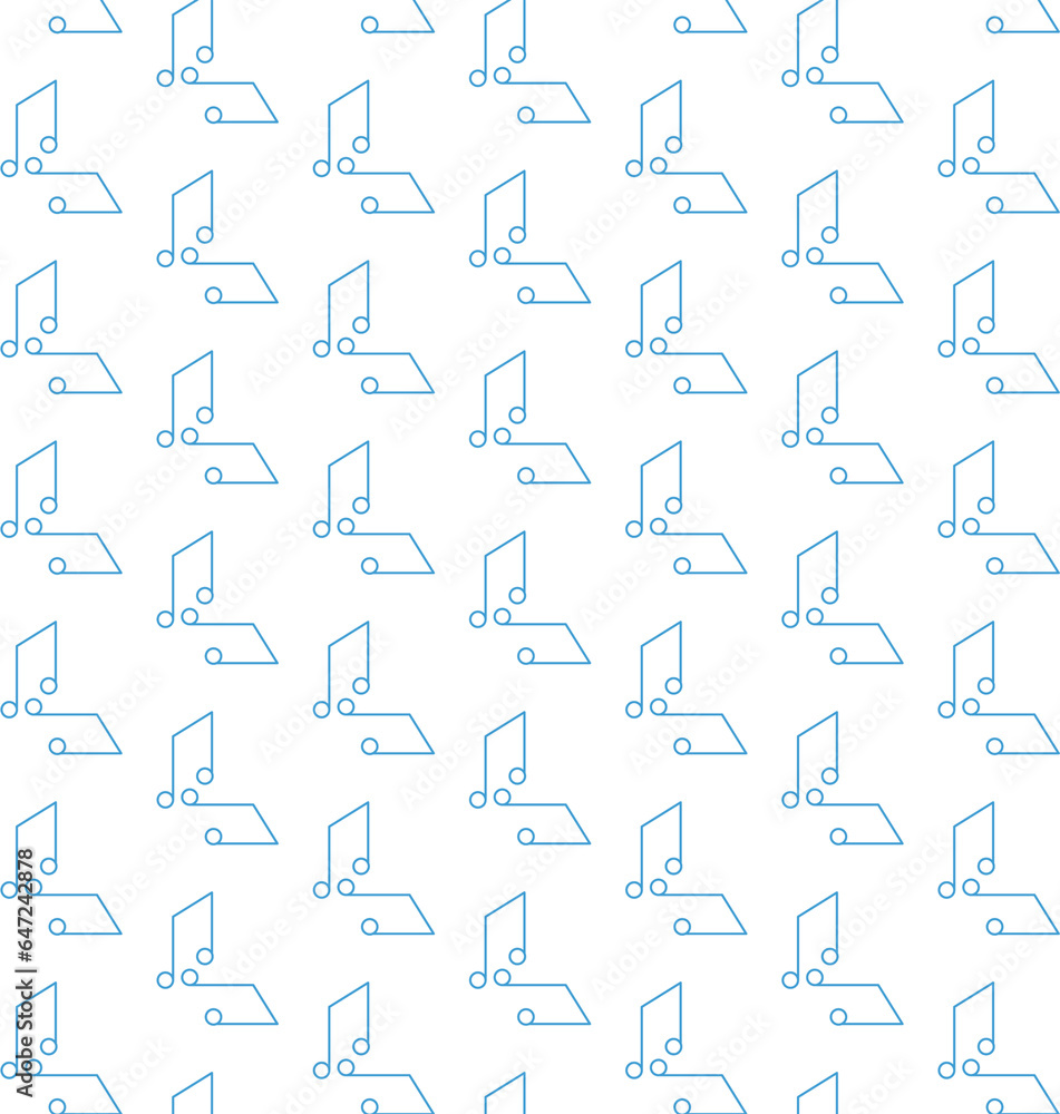 Digital png illustration of blue music notes pattern on transparent background Digital png illustration of blue music notes pattern on transparent background