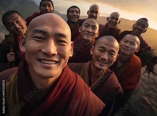 A group of Buddhists