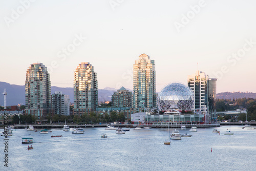 Beautiful view of Vancouver Science World in Vancouver, Canada