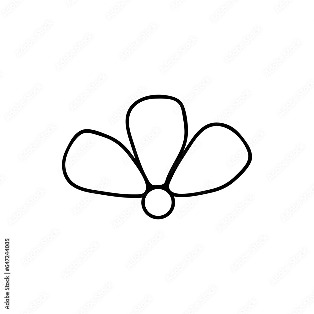 Fototapeta premium floral abstract shapes