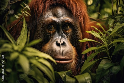 A picture of an orangutan in a jungle © Tymofii