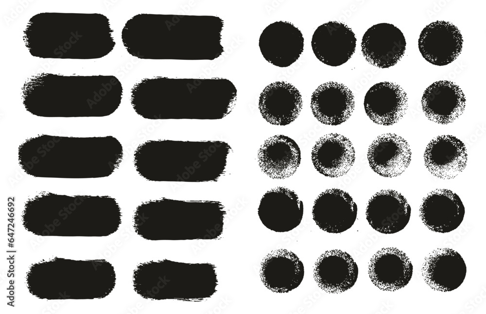 Round Sponge Thick Artist Brush Straight Lines Mix High Detail Abstract Vector Background Mix Set Round Sponge Thick Artist Brush Straight Lines Mix High Detail Abstract Vector Background Mix Set
