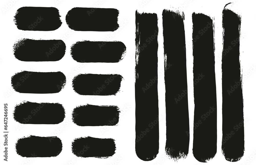 Round Sponge Thick Artist Brush Straight Lines Mix High Detail Abstract Vector Background Mix Set Round Sponge Thick Artist Brush Straight Lines Mix High Detail Abstract Vector Background Mix Set