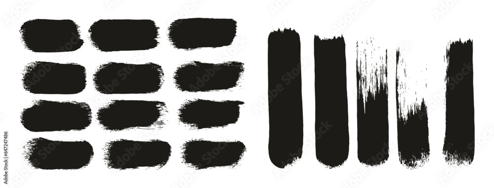 Round Sponge Thick Artist Brush Straight Lines Mix High Detail Abstract Vector Background Mix Set Round Sponge Thick Artist Brush Straight Lines Mix High Detail Abstract Vector Background Mix Set