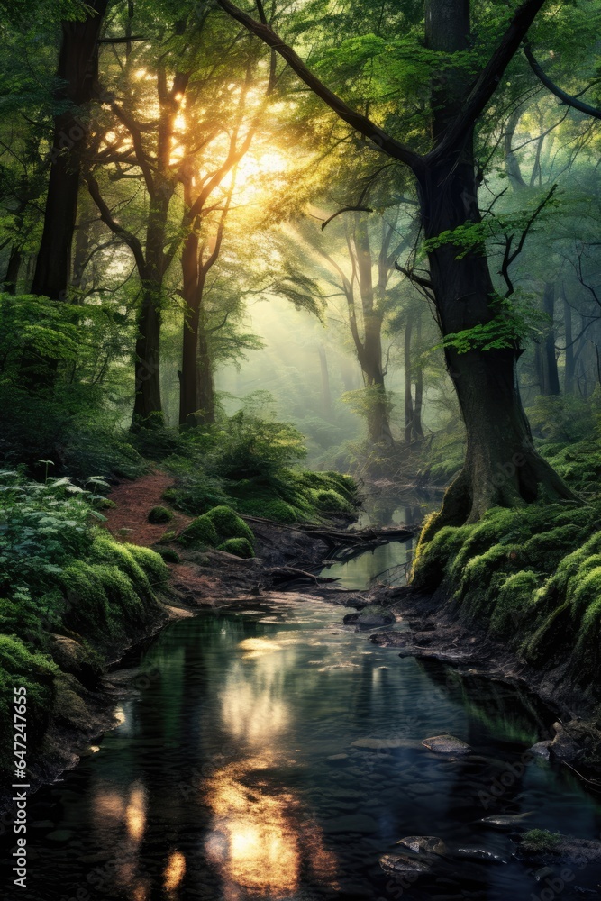 Fototapeta premium Enchanting forest beautiful high quality