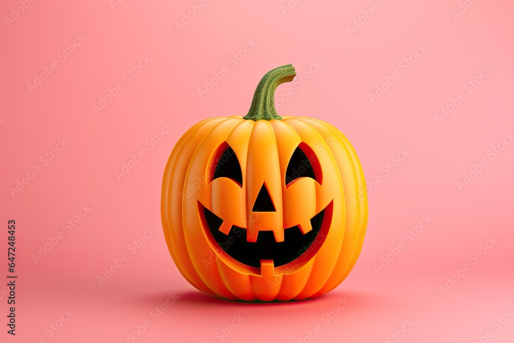 Halloween pumpkin with happy face Halloween pumpkin with happy face
