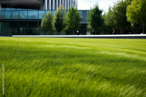 view of a lawn. Generative AI © Michael