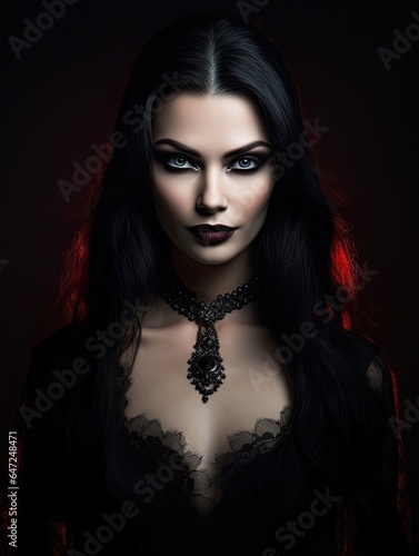 Halloween vampire beautiful woman