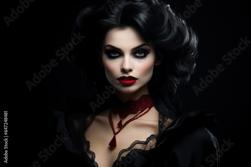 Halloween vampire beautiful woman