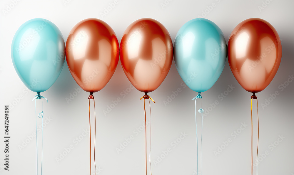 Colored greeting balloons on a white background. Colored greeting balloons on a white background.