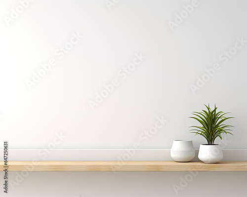 Clean  Uncluttered Wall Space for Professional Product Showcase - Generative AI