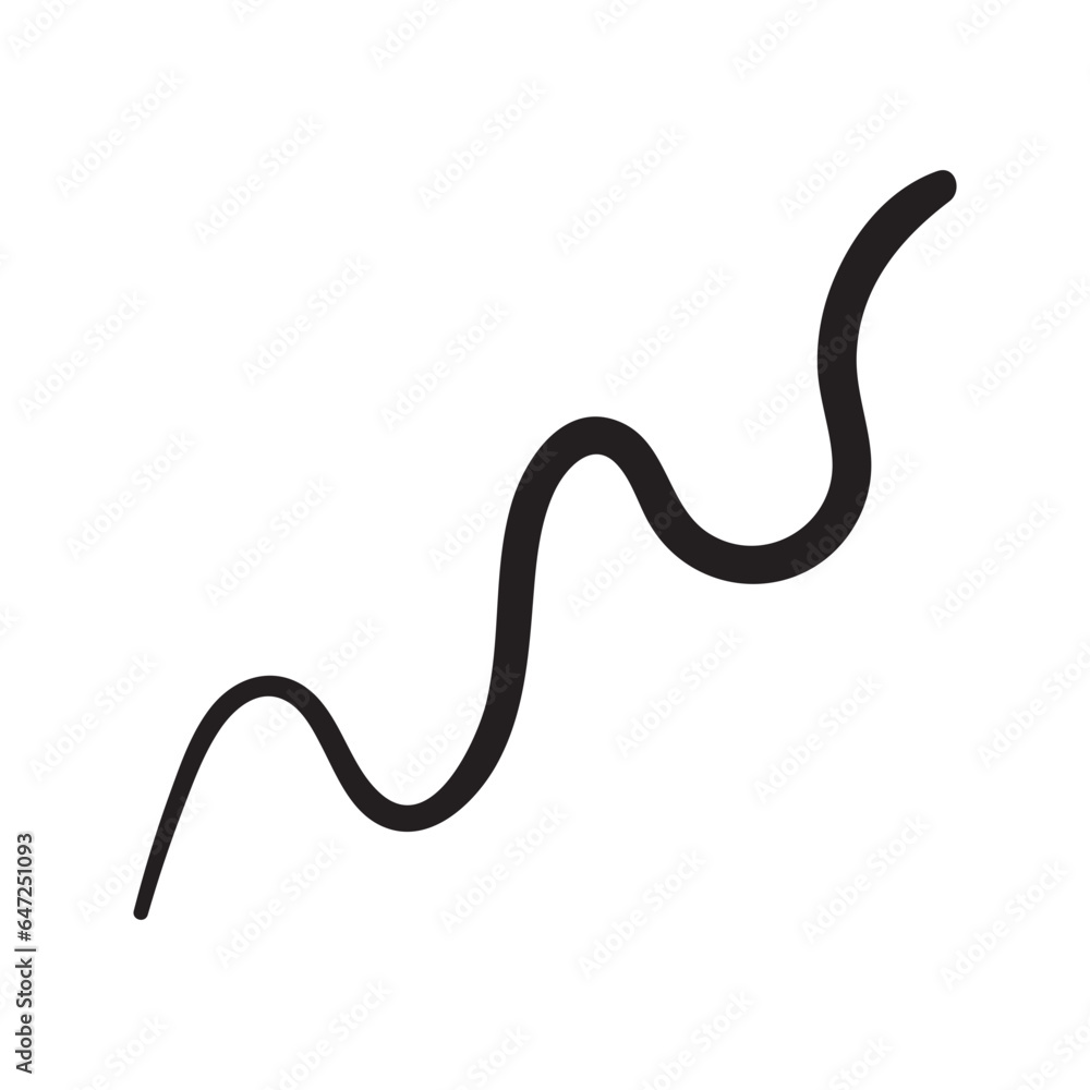 Abstract Squiggle Line Element