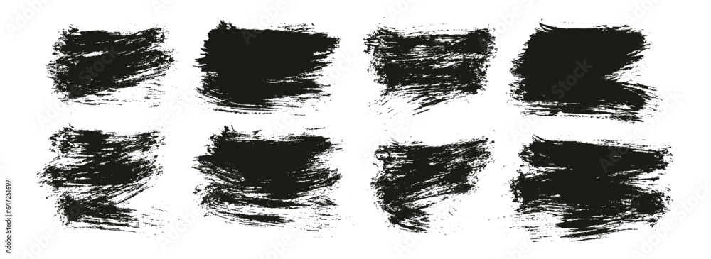 Round Brush Thin Short Background Artist Brush High Detail Abstract Vector Background Set Round Brush Thin Short Background Artist Brush High Detail Abstract Vector Background Set