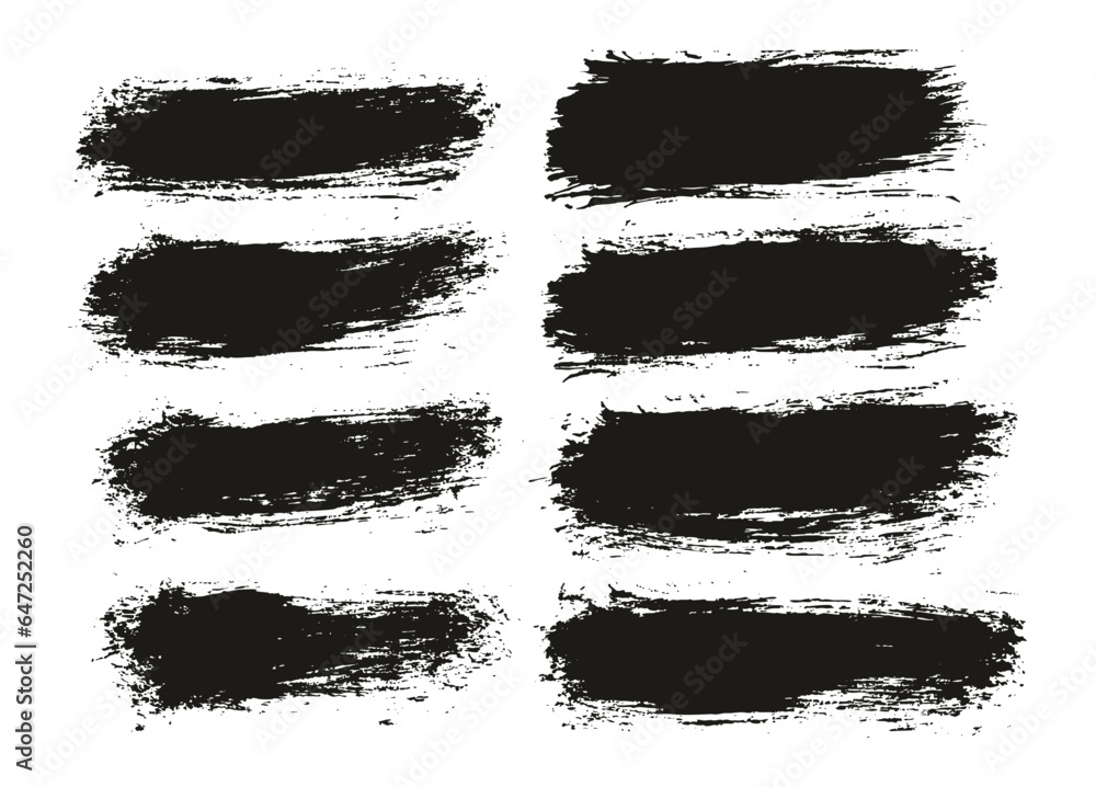 Round Brush Thin Short Background Artist Brush High Detail Abstract Vector Background Set Round Brush Thin Short Background Artist Brush High Detail Abstract Vector Background Set