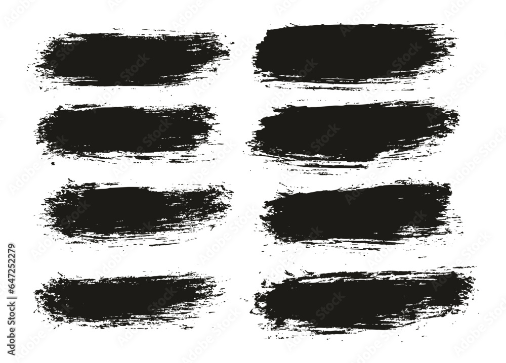 Round Brush Thin Short Background Artist Brush High Detail Abstract Vector Background Set Round Brush Thin Short Background Artist Brush High Detail Abstract Vector Background Set