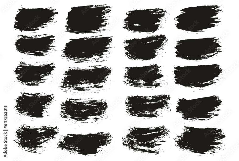 Round Brush Thin Short Background Artist Brush High Detail Abstract Vector Background Set Round Brush Thin Short Background Artist Brush High Detail Abstract Vector Background Set