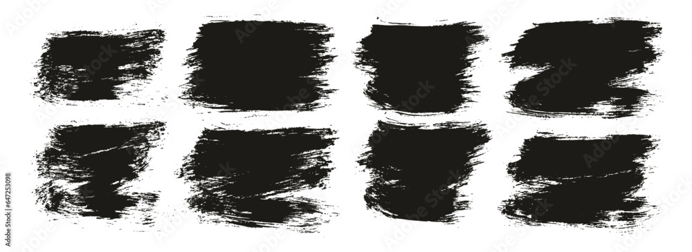 Round Brush Thin Short Background Artist Brush High Detail Abstract Vector Background Set Round Brush Thin Short Background Artist Brush High Detail Abstract Vector Background Set