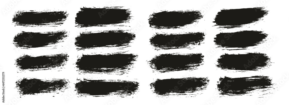 Round Brush Thin Short Background Artist Brush High Detail Abstract Vector Background Set Round Brush Thin Short Background Artist Brush High Detail Abstract Vector Background Set